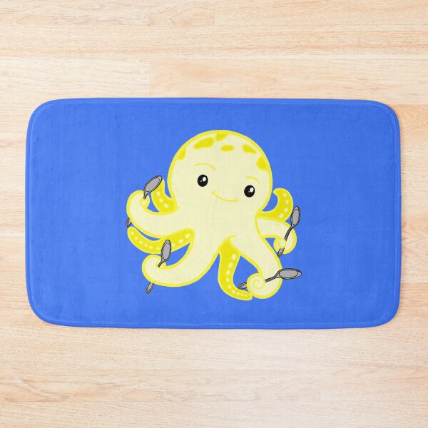 Item preview, Spoonie Octopus (Yellow) designed and sold by CaitlynConnor.