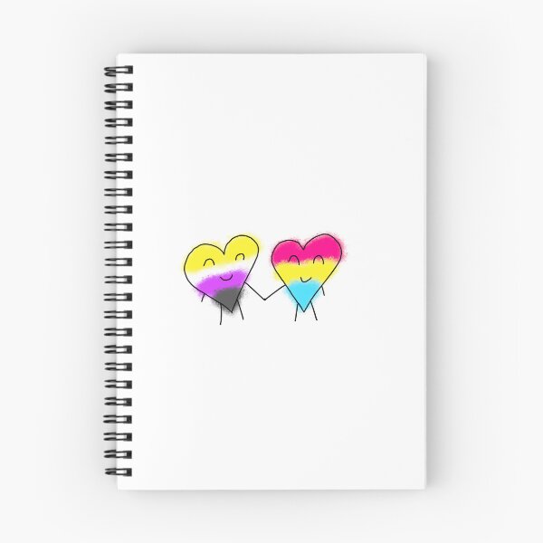 Aperçu de l'œuvre Saint Valentin Doodle Pansexuel Non Binaire créée et vendue par ECKDesign.