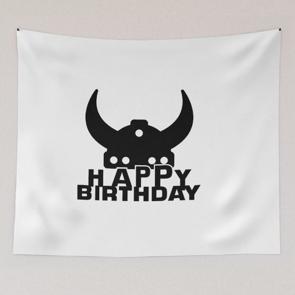 Item preview, Birthday T-Shirt, Happy Birthday T-shirt, viking hat theme, Birthday Gift, Design for Man and Ladies ,Boy and Girl ,Classic T-Shirt Gift designed and sold by sixday 7day.