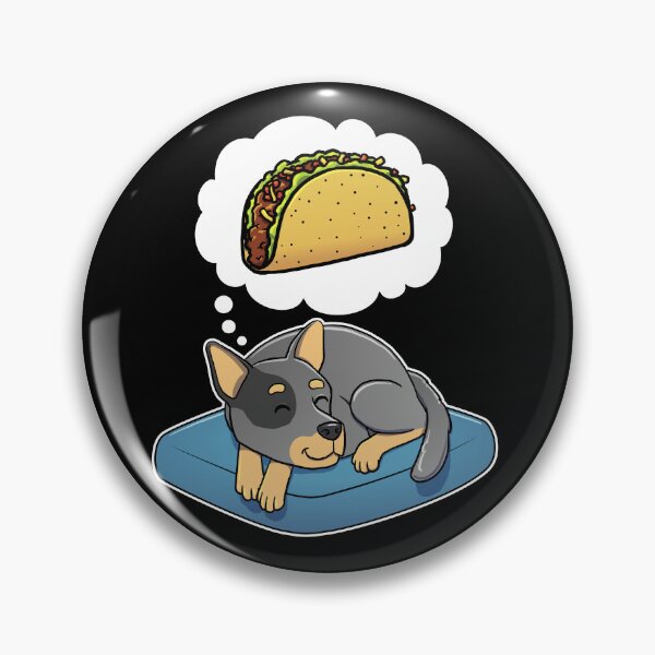 Item preview, Australian Cattle Dog dreaming about Tacos designed and sold by DoggieDelights.