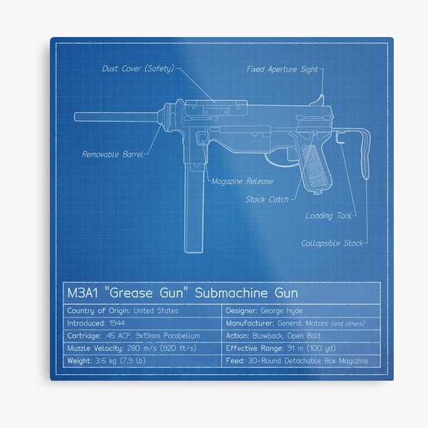 M3 grease gun чертеж