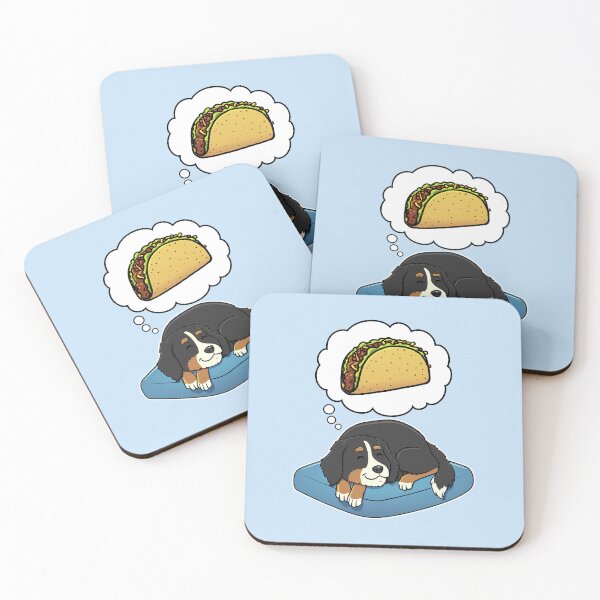 Artikelvorschau, Bernese Mountain Dog dreaming about Tacos entworfen und verkauft von DoggieDelights.