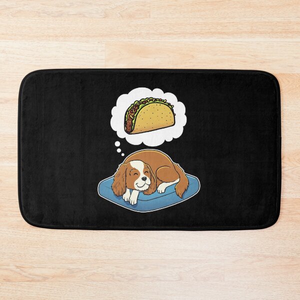 Item preview, Cavalier King Charles Spaniel dreaming about Tacos designed and sold by DoggieDelights.