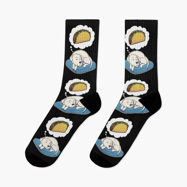 Item preview, Dogo Argentino dreaming about Tacos designed and sold by DoggieDelights.