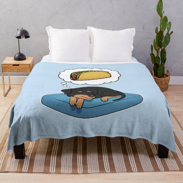 Item preview, Miniature Pinscher dreaming about Tacos designed and sold by DoggieDelights.