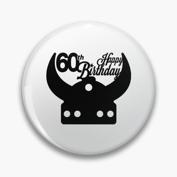 Item preview, 60th Birthday T-Shirt, Happy Birthday T-shirt, viking hat theme, Birthday Gift, Design for Man and Ladies ,Boy and Girl ,Classic T-Shirt Gift designed and sold by sixday 7day.
