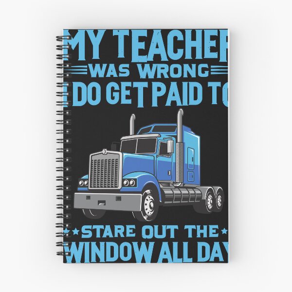 Item preview, My Teacher Was Wrong Funny Trucker designed and sold by CATCHY-SHIRTS.