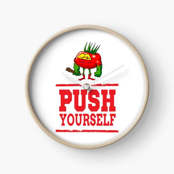 Item preview, Push Yourself Tomato The Barbarian Foodie Superhero Bodybuilder Workout Powerlifter Weightlifter designed and sold by ProjectX23.