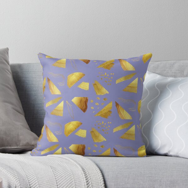 Item preview, Golden geometric triangle pattern with lilac background. designed and sold by CreativeStrand.