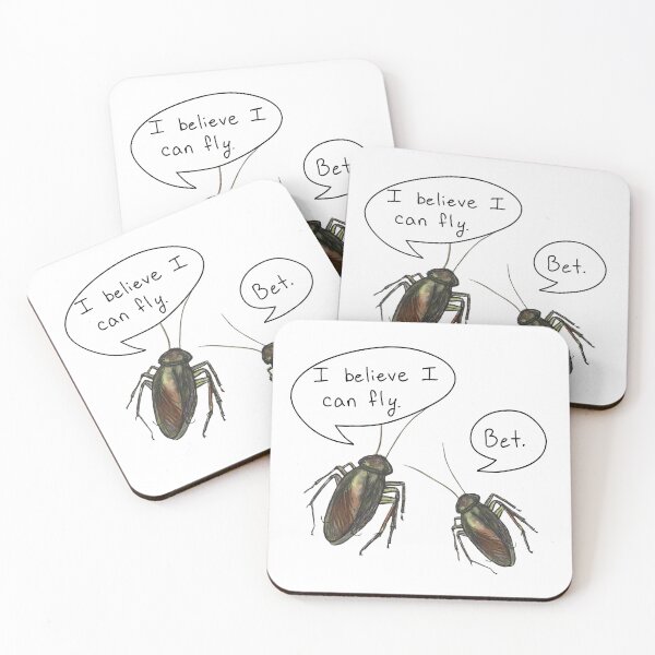 Item preview, Believe I Can Fly - Cockroaches designed and sold by Rachel Kenaston.
