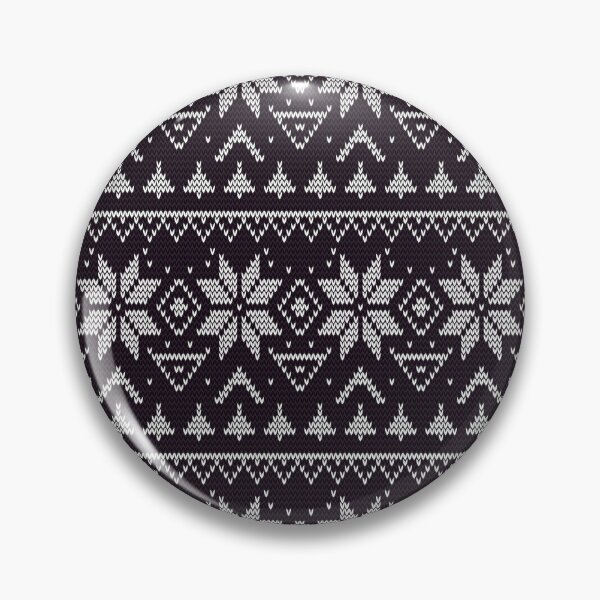 Item preview, Knitted Christmas pattern in retro style ugly sweater design black designed and sold by fuzzyfox.