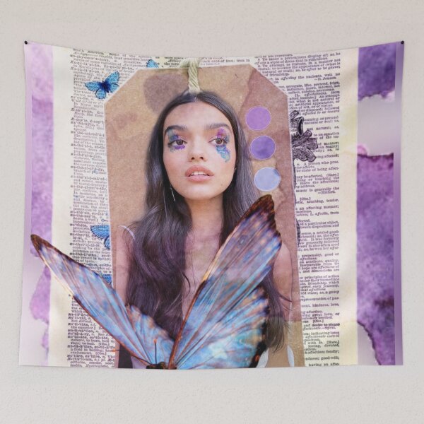 Item preview, Purple watercolor scrapbook Rachel designed and sold by TheGreenReader.