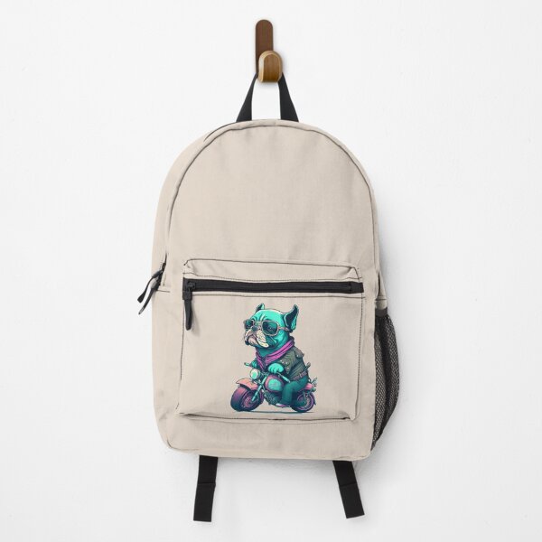 Item preview, Cool Old French Bulldog Biker in Pastel Colors designed and sold by quick-drops.