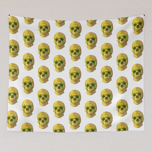 Item preview, Green Eyed Skull Art designed and sold by WildArtDesigns.