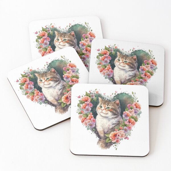 Item preview, Cute Valentine Cat #1 designed and sold by quicksilversun.