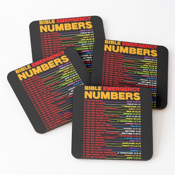 Item preview, BIBLE EMERGENCY NUMBERS IN DIFFERENT COLORS  designed and sold by EverLifeApparel.