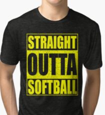 Camiseta de tejido mixto Straight Outta Softball