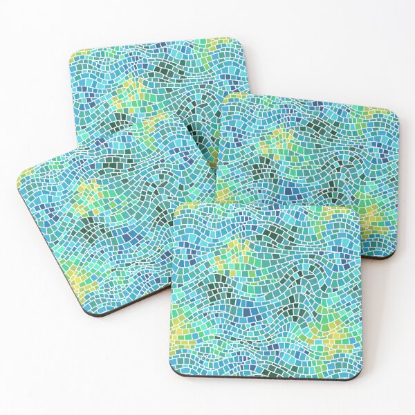 Item preview, Pool wavy mosaic designed and sold by Muxune.
