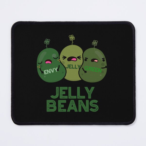 Item preview, Jelly Beans Funny Jealous Candy Puns (Dark BG) designed and sold by punnybone.