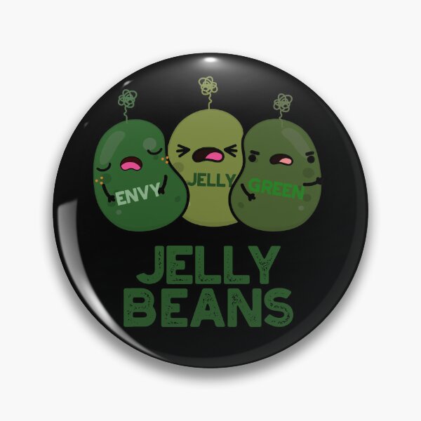 Item preview, Jelly Beans Funny Jealous Candy Puns (Dark BG) designed and sold by punnybone.