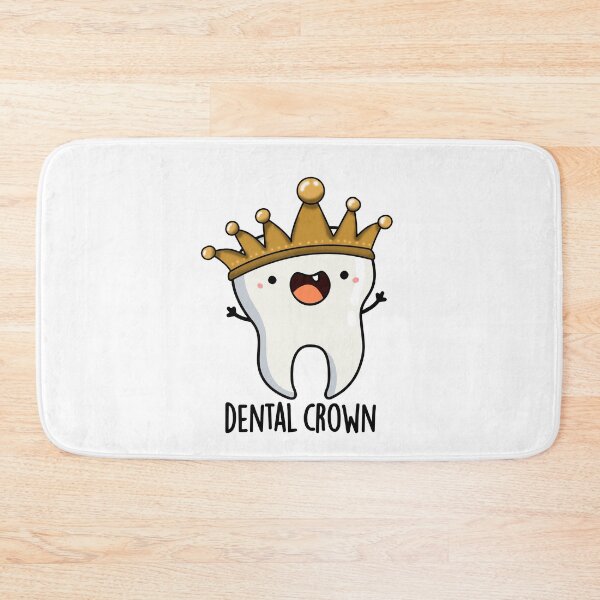 Item preview, Dental Crown Funny Tooth Puns  designed and sold by punnybone.