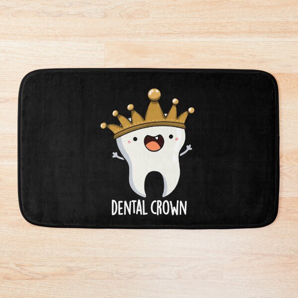Item preview, Dental Crown Funny Tooth Puns (Dark BG) designed and sold by punnybone.