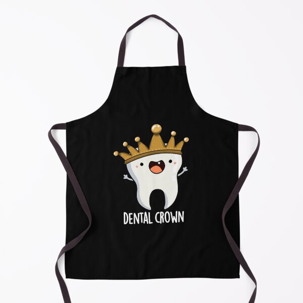 Item preview, Dental Crown Funny Tooth Puns (Dark BG) designed and sold by punnybone.