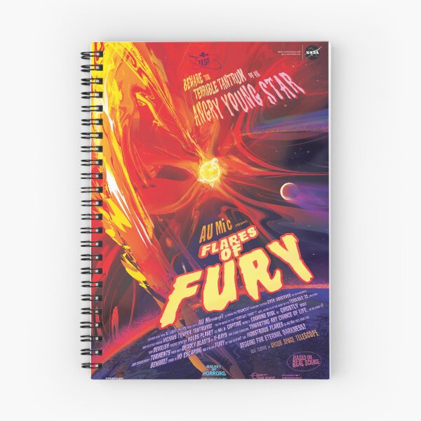 Item preview, FLARES OF FURY NASA Galaxy of Horrors Halloween Poster Series designed and sold by retroposters.