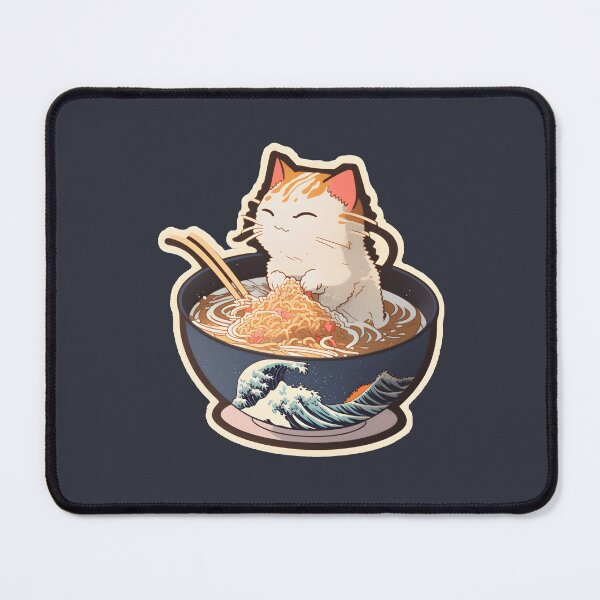 Item preview, "Under the Wave: A Feline's Ramen Spa" designed and sold by mai-gallery.