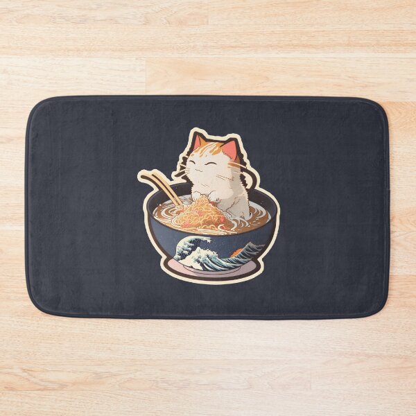 Item preview, "Under the Wave: A Feline's Ramen Spa" designed and sold by mai-gallery.