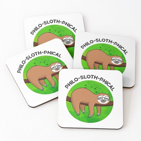 Item preview, Philo-sloth-phical Funny Sloth Puns  designed and sold by punnybone.