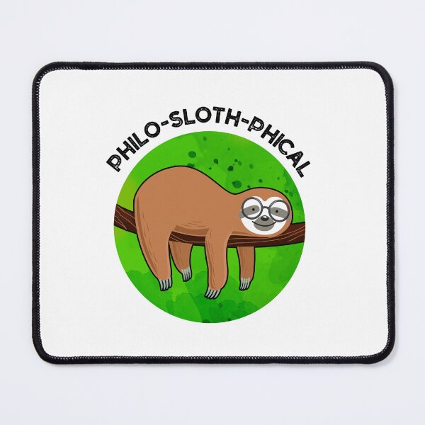 Item preview, Philo-sloth-phical Funny Sloth Puns  designed and sold by punnybone.