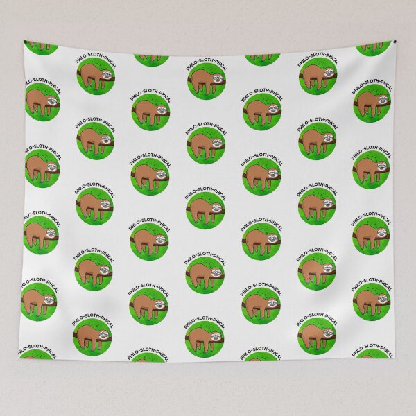 Item preview, Philo-sloth-phical Funny Sloth Puns  designed and sold by punnybone.