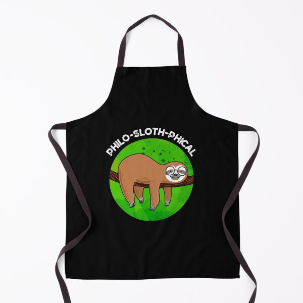 Item preview, Philo-sloth-phical Funny Sloth Puns (Dark BG) designed and sold by punnybone.