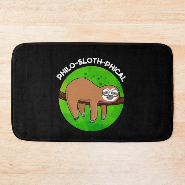 Item preview, Philo-sloth-phical Funny Sloth Puns (Dark BG) designed and sold by punnybone.