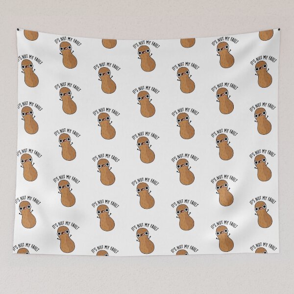 Item preview, It's Nut My Fault Funny Peanut Puns  designed and sold by punnybone.
