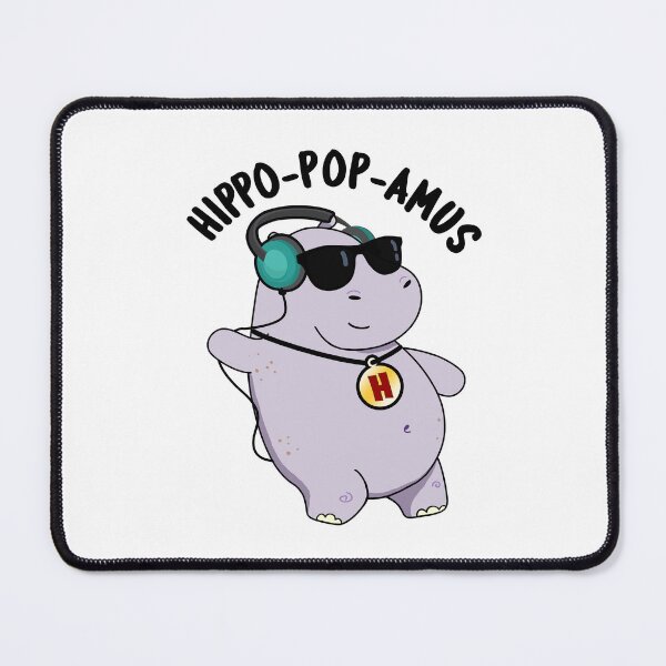 Item preview, Hippo-pop-amus Funny Hippo Puns  designed and sold by punnybone.