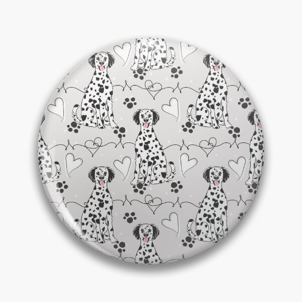 Item preview, LOVE Long Haired Dalmatian - Black and White 1 designed and sold by Lulupainting.