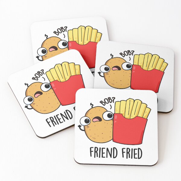 Item preview, Friend Fried Funny Fries Puns   designed and sold by punnybone.