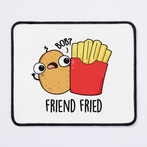 Item preview, Friend Fried Funny Fries Puns   designed and sold by punnybone.