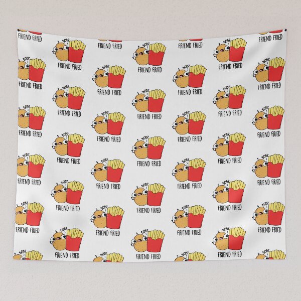 Item preview, Friend Fried Funny Fries Puns   designed and sold by punnybone.