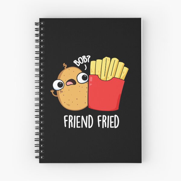 Item preview, Friend Fried Funny Fries Puns (Dark BG) designed and sold by punnybone.