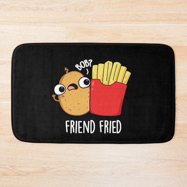 Item preview, Friend Fried Funny Fries Puns (Dark BG) designed and sold by punnybone.