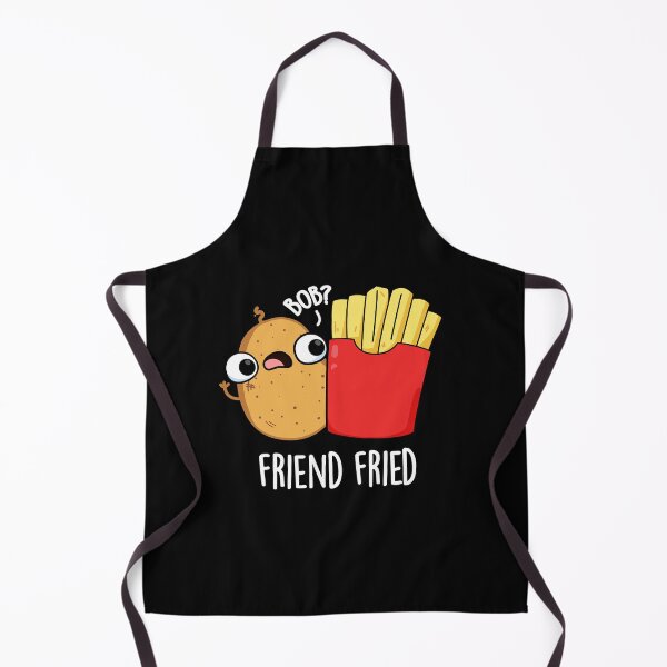 Item preview, Friend Fried Funny Fries Puns (Dark BG) designed and sold by punnybone.