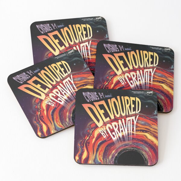 Item preview, CGNUS X-1 DEVORADO POR GRAVEDAD NASA Galaxy of Horrors Halloween Póster designed and sold by retroposters.