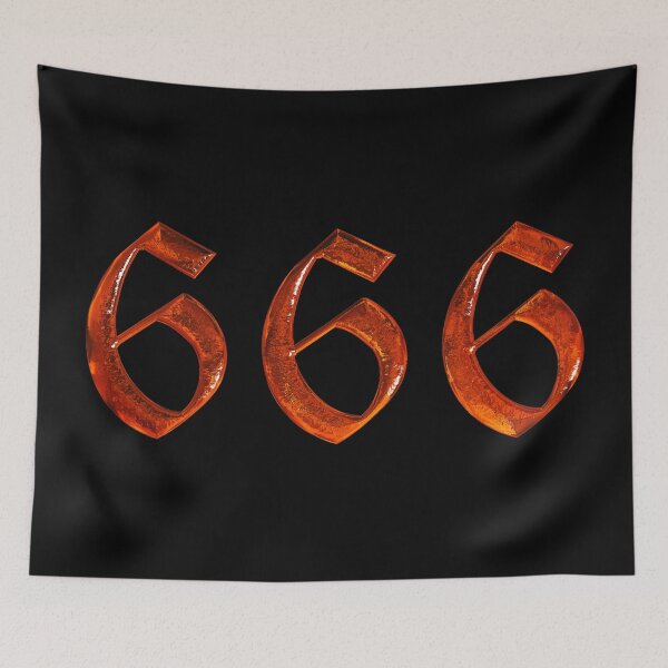 Item preview, 666 | Satanic Aesthetic | 3D Chrome Typography designed and sold by ProdbyNiECO.