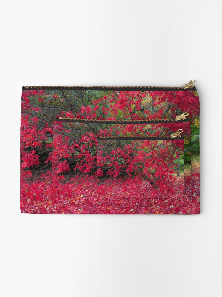 Alternate view of Red Fall Zipper Pouch