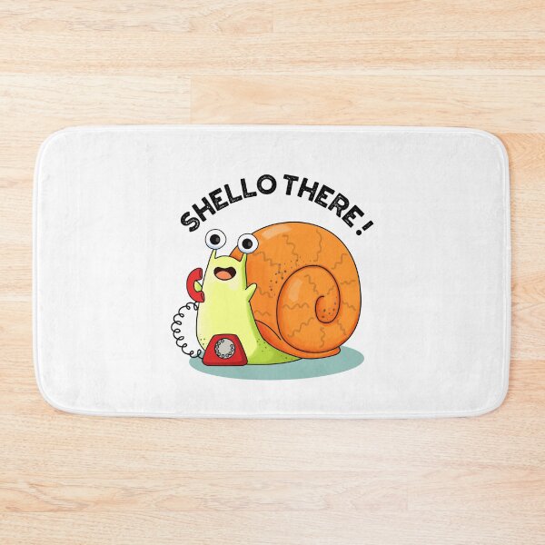 Item preview, Shello There Funny Snail Hello Puns  designed and sold by punnybone.