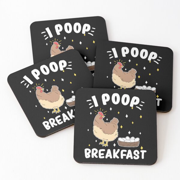 Item preview, I Poop Breakfast, Funny Hen Laying Eggs designed and sold by mrhighsky.