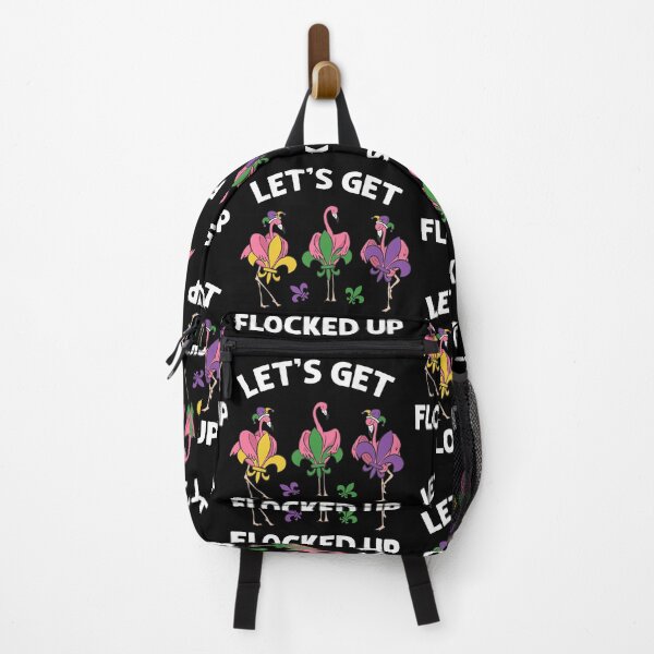 Item preview, Let's Get Flocked Up Mardi Gras Funny Flamingo Bird Men Women designed and sold by Designer-Girl.